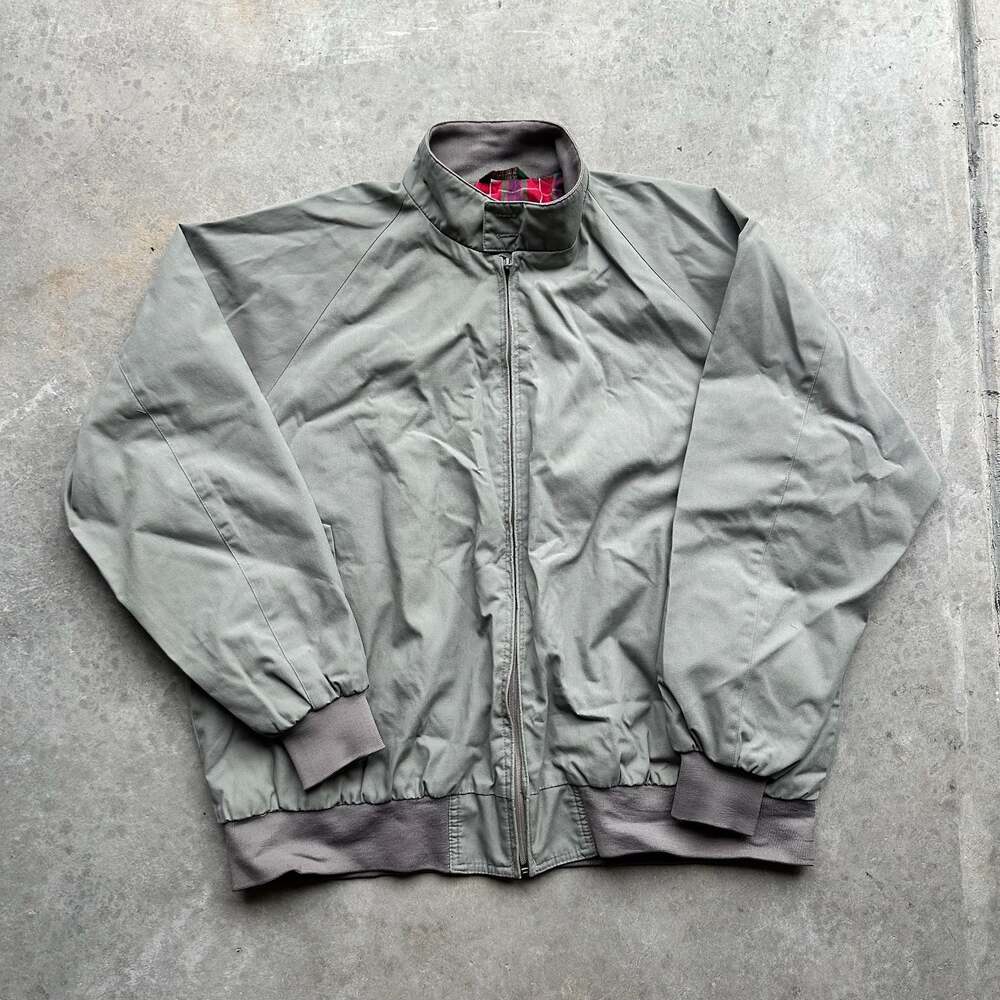 Vintage Field & Stream Plaid Lined Harrington Jacket - XL